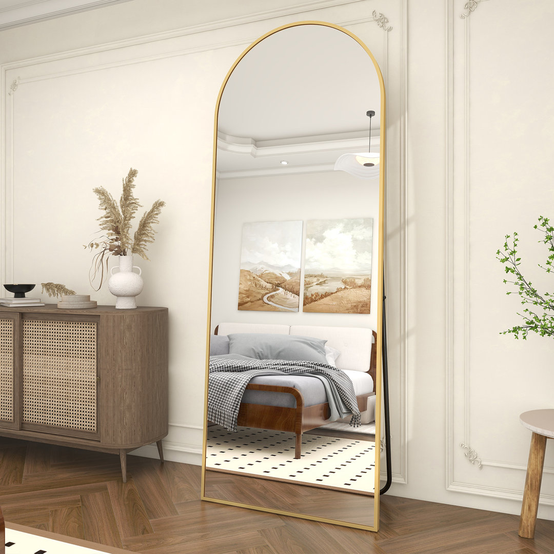 Arched Metal Oversized Full Length Mirror - Basics by Wayfair™